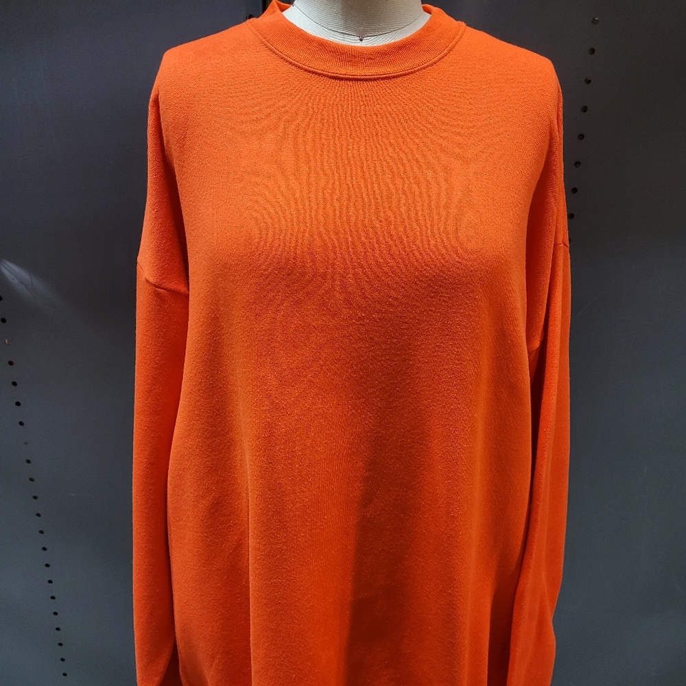 New orange sweatshirts